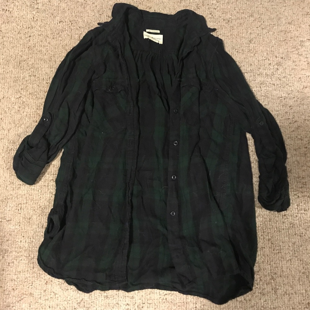 Denim Supply Plaid Button Size M